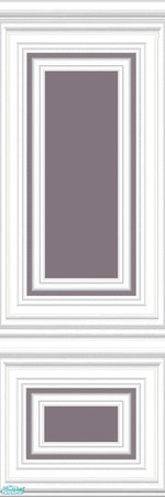 Sims 2 — jsf2WPFW4RLFrenchLilac by jsf — New revised, white, wainscoted, panels hold tones of deep lilac. Coordinating