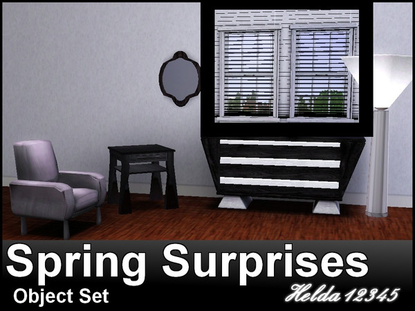 Sims 3 — Spring Surprises Blinds- by Helda12345 by helda12345 — Please do not re-upload. Feel free to recolour but please