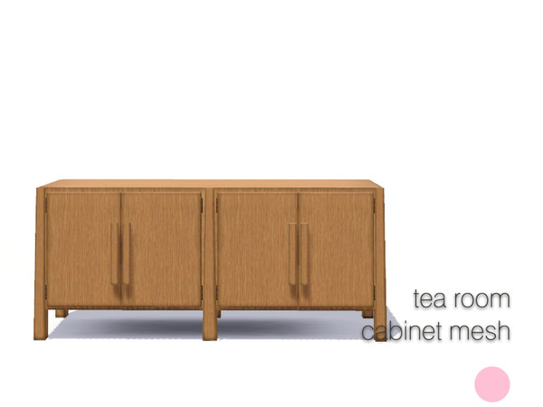 Sims 3 — Tea Room Cabinet Mesh by DOT — Tea Room Cabinet Mesh by DOT of The Sims Resource