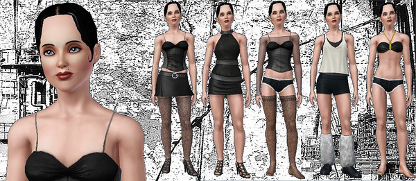 Sims 3 — Dita Madonna by TheNinthWave — This is Madonna the way she appeared in the mid 1990's sex-charged, vamped up,