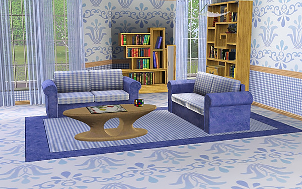 Sims 3 — marcorse_ethereal pattern by marcorse — A simple heraldic pattern in muted shades