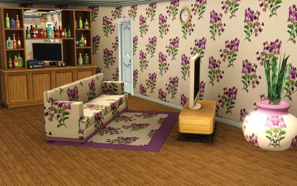 Sims 3 — marcorse_heliotrope pattern by marcorse — A scatter pattern in shades of lilac and purple and featuring pretty