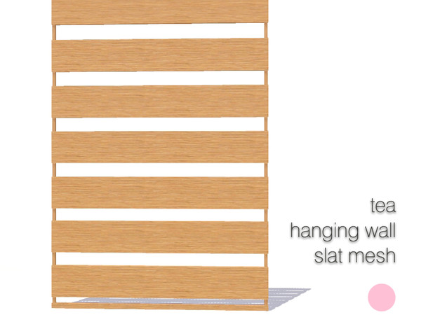 Sims 3 — Hanging Wall Slat Mesh by DOT — Hanging Wall Slat Mesh by DOT of The Sims Resource