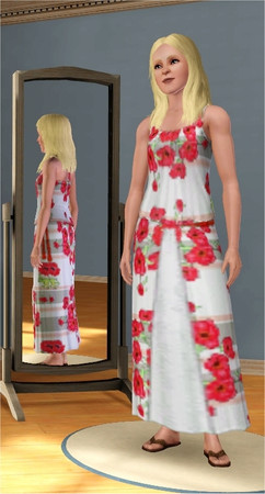 Sims 3 — marcorse_red anemones pattern by marcorse — Cheerfully bright is this pretty pattern of red anemone flowers with
