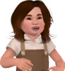 Sims 3 — Kyla the Vampire Toddler by lindseydawn — Meet Kyla. She's sweet with her bright silver eyes, a sure sign she is