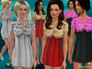 Sims 3 — Short Jacket Over Dress by skystars5 — Fun short jacket with musical notes over a softly pleated dress. Comes in