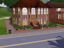 Sims 3 — Little Manor by kikirokeur62 — This is a manor for a rich familly. There is two living room, a dinner room and a
