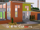 Sims 3 — Live in Colours (Furnished) by VoodooBG — A colourful house for your couple or single sim. It has a bedroom,