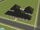 Sims 2 — Duplex by sc305273 — A duplex including: A pool, 1 conjoined kitchen, 4 bedrooms, 2 dining, 2 living rooms, and