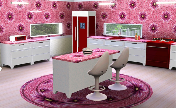 Sims 3 — marcorse_deefer dahlia pattern by marcorse — D for Dahlia . . . .another in my big and bold pattern list . . .