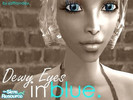Sims 2 — Dewy Eyes- Sparkling Ocean Blue by saffronday. — Beautiful Dewy Eyes in blue. Look amazing with pale lips.