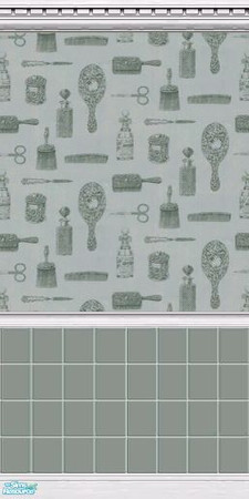Sims 2 — Home Creations - The Powder Room by Maegen — Home Creations The Powder Room Collection is a new line of wall and