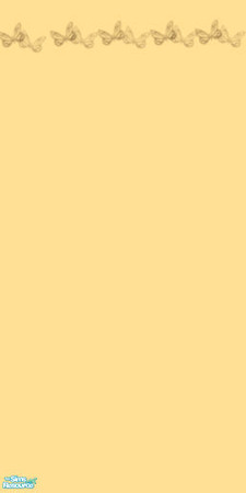 Sims 2 — Butterfly ball - yellow 1 by jasysboo — Two-tone yellow paint with painted butterfly border in light brown.