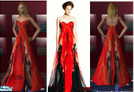 Sims 2 — Alexander Mcqueen Resort 2011 Gown  by RunwayCoutureSims2 — This is an amazing blood red stained gown designed