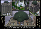 Sims 3 — City Dome Penthouse by oldmember_Duds2 — Penthouse apartment across three levels with a basement and Nectar
