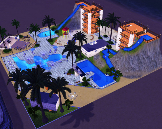 Sims 3 — Splash Town v1 by FuRiouS2 — Welcome to the world of Water! For all your water park needs. This is a 60x60