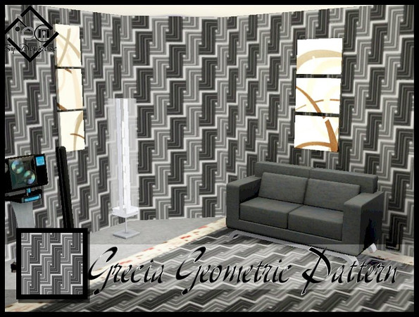 Sims 3 — Grecia Geometric by Devirose — by Devirose TSRSA