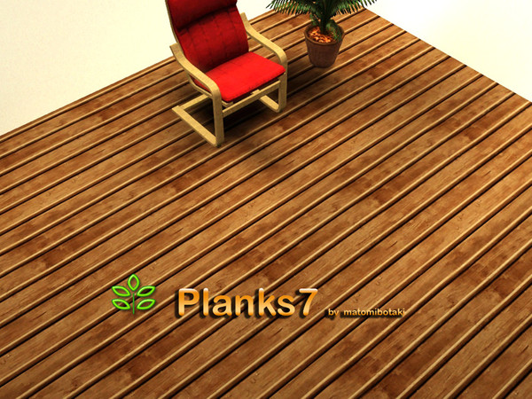 Sims 3 — Planks7 by matomibotaki — Wooden planks pattern in dark brown, brown and light yellow, 3 channel, to find under