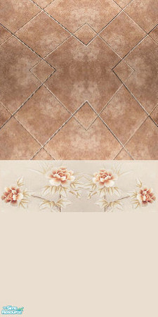 Sims 2 — tiled kitchen by irishdixiegirl — Part of my light brown kitchen set that includes 2 walls and a floor.