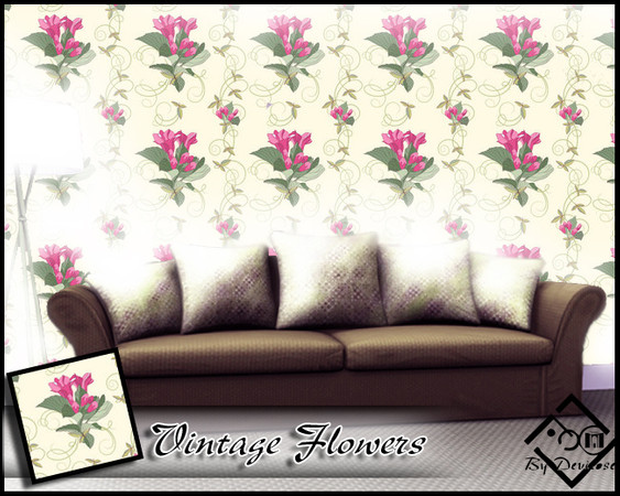 Sims 3 — Vintage Flowers by Devirose — by Devirose TSRA