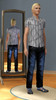 Sims 3 — Elf's Shirt and jeans by Elfinous2 — Short sleeve shirt and jeans combo's for male teens , young adult and adult