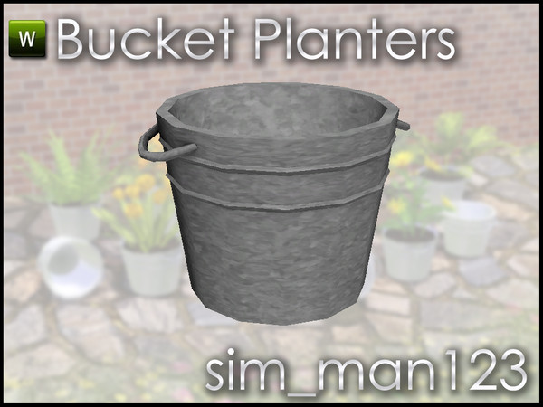Sims 3 — Empty Bucket by sim_man123 — Empty Bucket, from my Bucket Planters Set. Made by sim_man123 from TSR. TSRAA