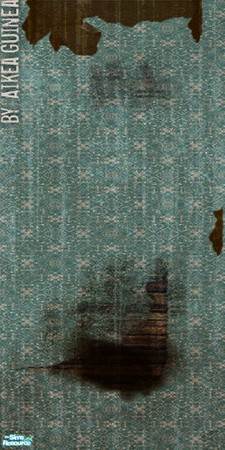 Sims 2 — 1959 - Distressed Wall 4 - MAC COMPATIBLE VERSION by aikea_guinea — Will be found under \'wallpaper.\'<p>