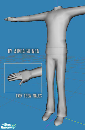 Sims 2 — Sweater with Sneakers for Teen Males - Mesh AG117 by aikea_guinea — Base game compatible, recolors welcome.