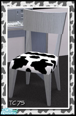 Sims 2 — VS Patty Cow Kids Bedroom Chair Cushion TC-75 by Vanilla Sim — Lil Sims need a comfy chair to sit in while doing