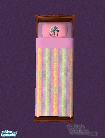 Sims 2 — Calli_S2A_T4 Castle Bedding by Callisto149 — Pretty pastel colored bedding for the Castle bedroom