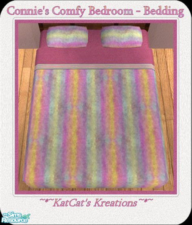Sims 2 — Connie\'s Comfy Bedroom - Bedding by KatCat — Bedding created to match my recolors of the