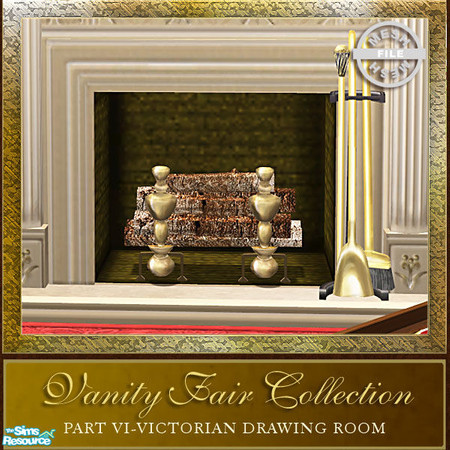 Sims 2 — Vanity Fair Drawing Room Collection - Andirons Mesh by Cashcraft — 