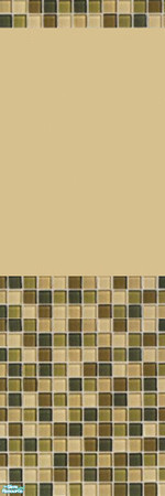 Sims 2 — Natural Tiles - Rainforest Tile Wall by panda_bears1 — Enjoy, see entire set for matching floor.