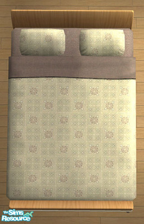 Sims 2 — Boingo Bedding - Taupe by Donnha — To match the Taupe Boingo Wallpaper.