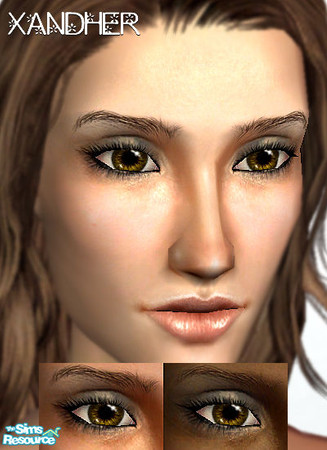 Sims 2 — Verda Eyeshadow - Mushroom by Xandher — A semi-sheer eyeshadow with a softly blended effect. The blending and