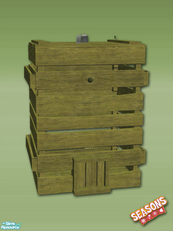 Sims 2 — The Garden Shed Composter - Dark Green by Shakeshaft — Part of a recolour set of my Composter made to match my