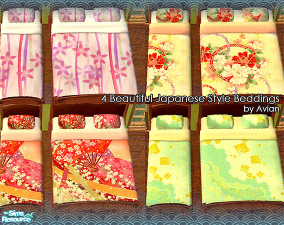 Sims 2 — ::Japanese Bedding:: by lovelymaa — These are japanese style beddings, hope you will like them.