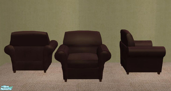 Sims 2 — PB a Man\'s Living - Armchair Leather by ShinoKCR — 