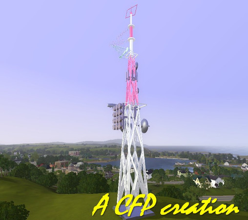 Sims 3 —  Tower Telecommunication by carlosfilipepedro — A modern telecommunication tower by Carlos @ S.I.M.S. Please