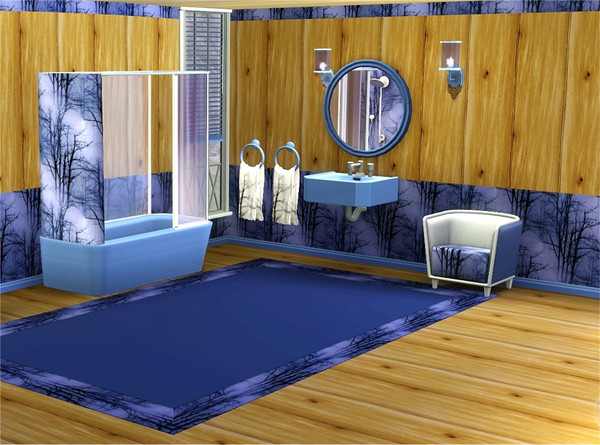 Sims 3 — marcorse_winter trees pattern by marcorse — A repeat pattern of winter trees, stark against the snowy mist.