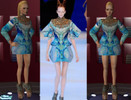 Sims 2 — Alexander McQueen Spring 2010 Dress by RunwayCoutureSims2 — This is a longsleeve printed gown designed by