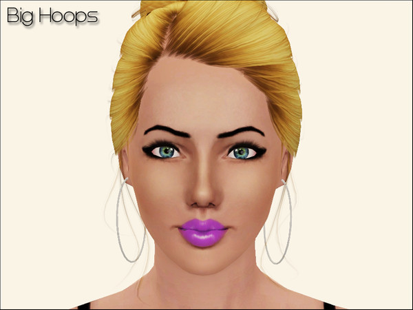 Sims 3 — Big Hoops by Lushness_Sims — Big Hoops! :D A highly needed casual earrings for your sexy simmehs who want always