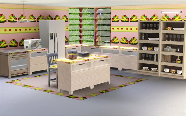 Sims 3 — marcorse_fruit salad pattern by marcorse — Suitable for kitchen, breakfast nook, morning room decoration, this