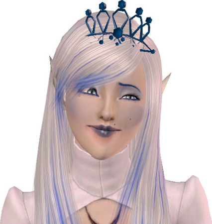 Sims 3 — Frostmera Silverthorn by toastergirl — Frosta is the long reigning Queen of the Ice Elves of the Northern Sim