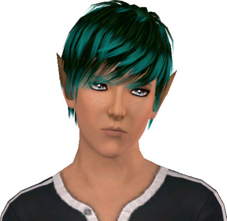 Sims 3 — Nightwind by toastergirl — The half-elf son of Serephina and Sylvanlis. Twin of Windy. He may have a green thumb