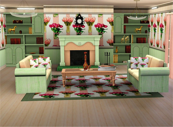 Sims 3 — marcorse_tulip time pattern by marcorse — More pretty tulips in containers - these are two shades of pink in a