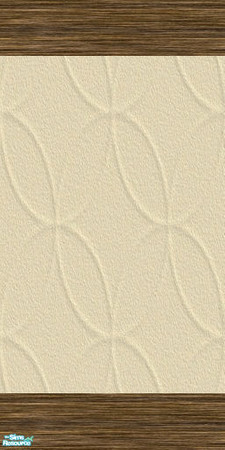 Sims 2 — Erollis - Embossed Stucco Wall with Wood Top & Base by Delirya — Embossed stucco wall with wooden top and
