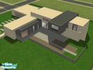 Sims 2 — Rosase Villa by ussel — Modern house. ground 5x6 3 rooms 2 toilets