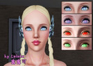 Sims 3 — Robot eyes by Luluke — This is a robotic eye set.(I am a Chinese Sims fan, playing the Sims series for 10
