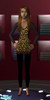 Sims 2 — Teen leopard top and cardigan with leggings outerwear by simzrulez — I decided to do a similar version of the